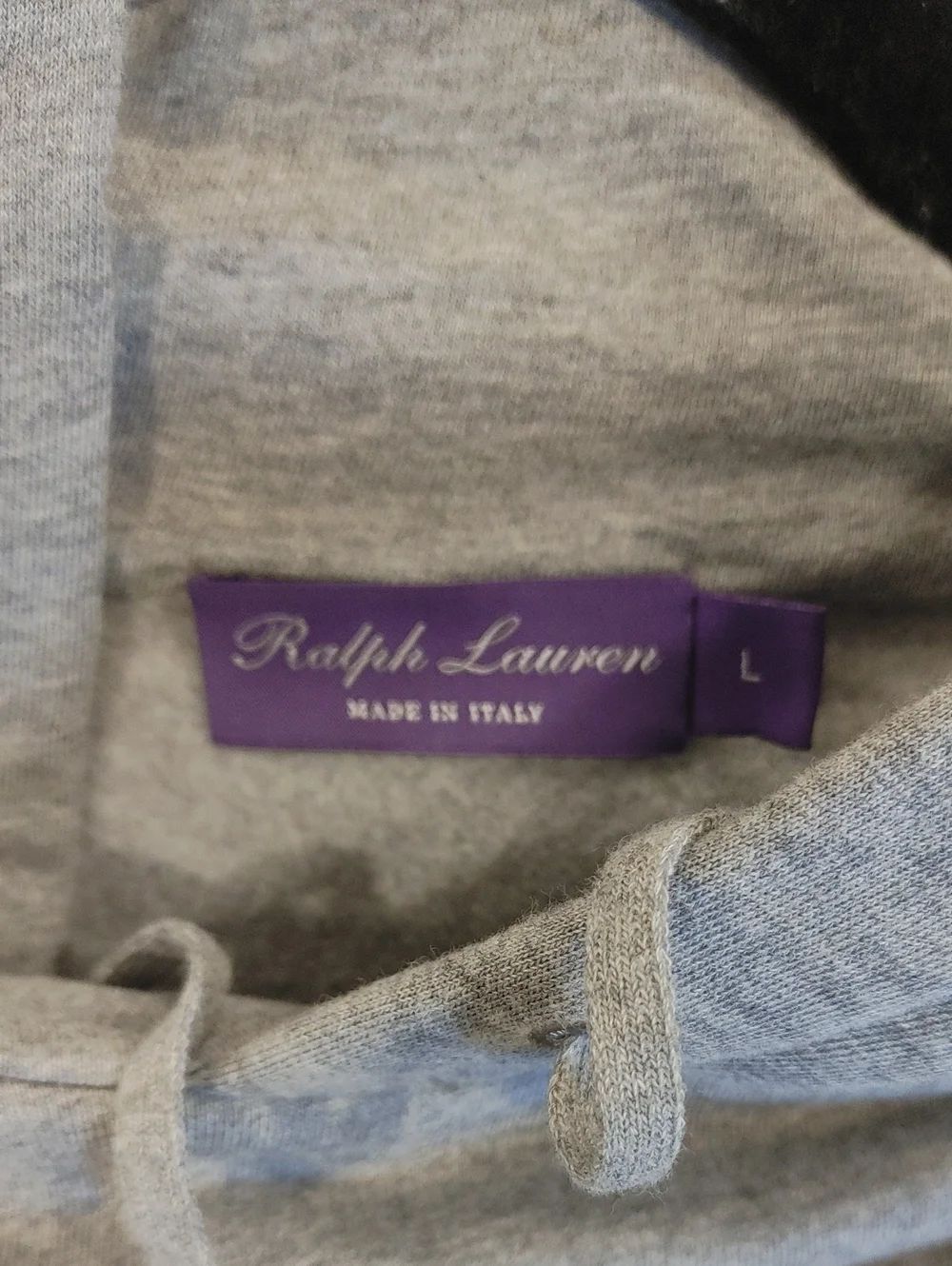 Ralph Lauren Purple Label Felpa Bear Appliqué Cotton & Cashmere Hoodie Size Larg - Picture 8 of 16